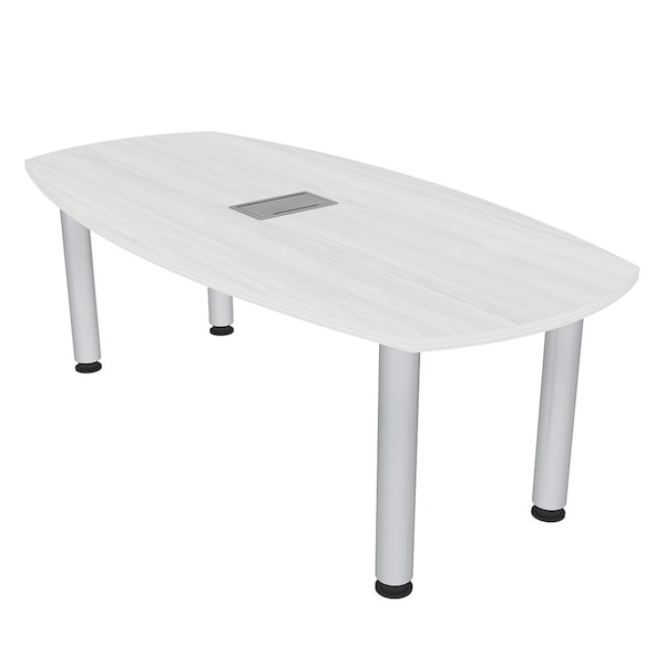 33.5 in W, 59.5 in L, 29 in H, Engineered Wood Top, White